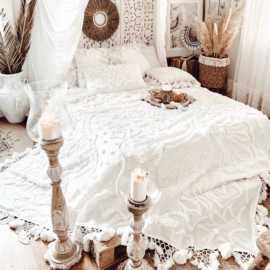 Aiyana White Bohemian Throw