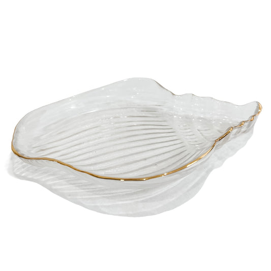 Glass Trinket Tray | Conch Shell