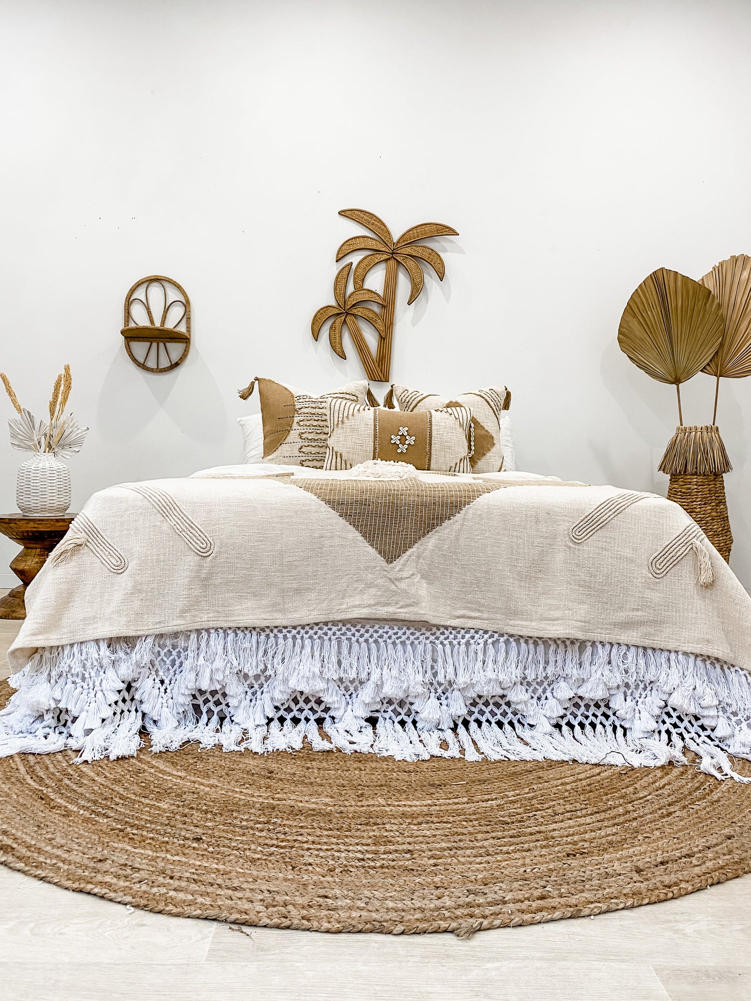Eco Friendly Malibu Palm Rattan Wall Hanging