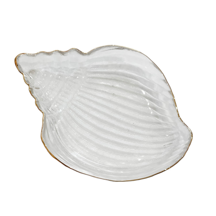 Glass Trinket Tray | Conch Shell