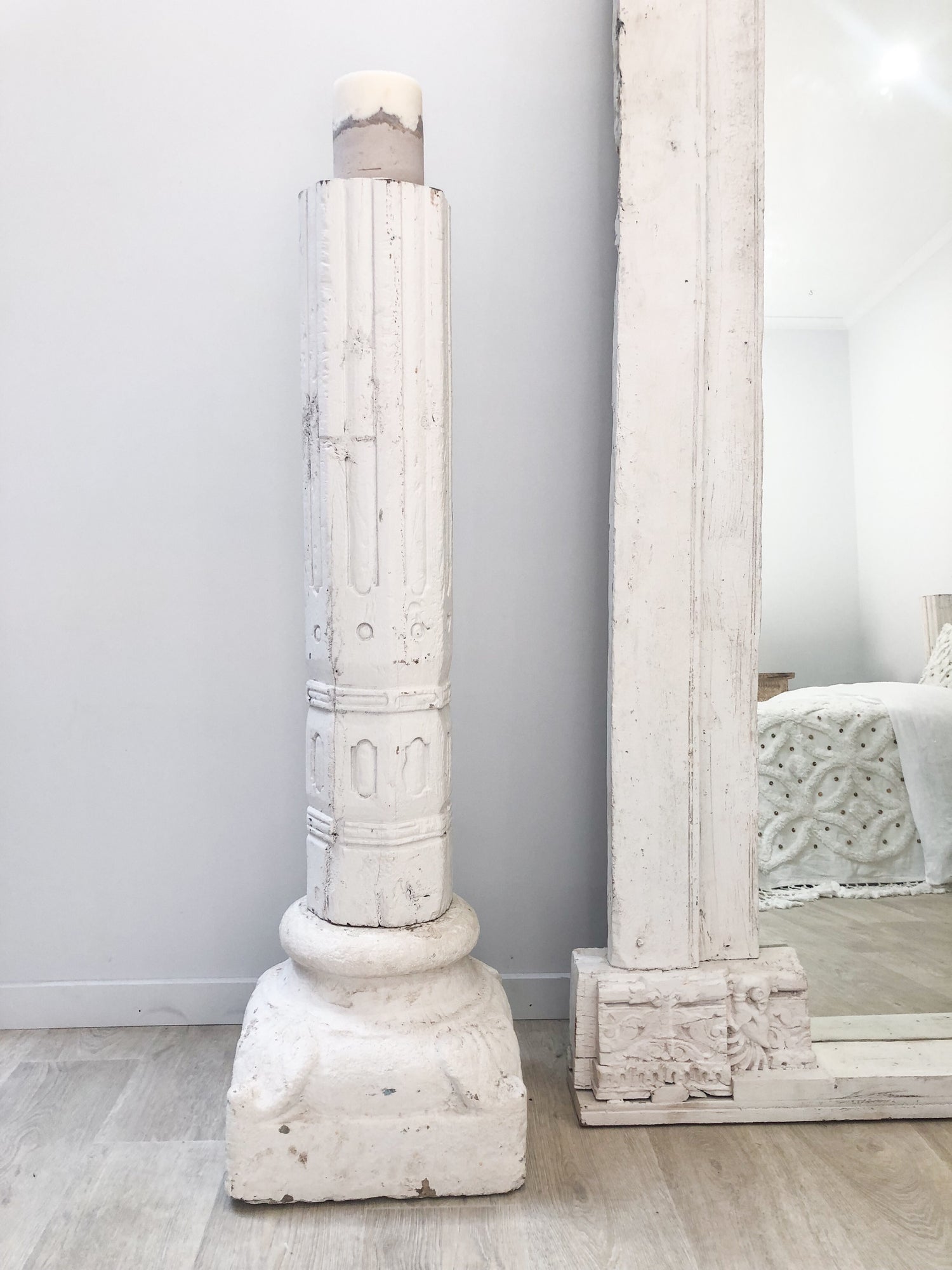 Old Indian Column Boho Decor